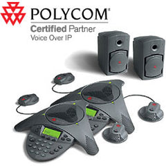 Poly 2200-07685-001 SoundStation VTX 1000 Conference Phone with Subwoofer & Mics - Twin Pack