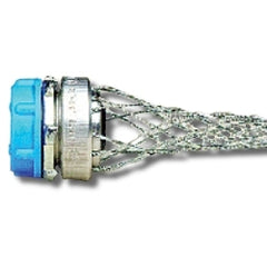 Leviton L7501 Single Weave Galvanized Steel Mesh, Cable DIA. Range 0.22-0.32 in. , Strain Relief Grip