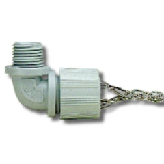 Leviton L7559 Nylon Cord Sealing Grips with Mesh, Cable DIA. Range 0.562-0.687", NPT Size: 3/4", Non-Metallic Mesh 90-Degree Angle