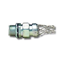Leviton L7902 Liquid-Tight Wire Mesh Safety Grip, 2-5/8" Length, Double Weave Mesh, Straight Angle Male