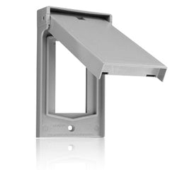 Leviton 4998 Single Gang Flush Cover Wallplate, Thermoplastic Nylon