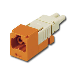 Panduit® FJJSMM5CYOR Mini-Com FJ Opti-Crimp Y-Keyed Duplex Jack Orange Module 62.5/125um