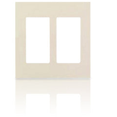 Leviton 80309-S 2-Gang Decora Plus Screwless Wallplate