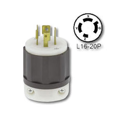 Leviton 2431 20 Amp Locking Plug (Grounding)