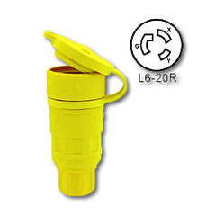 Leviton 27W48 20 Amp Wetguard Locking Connector (Grounding)