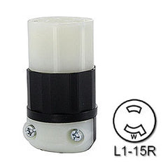 Leviton 7506-C 15 Amp 125 Volt Locking Connector - Industrial Grade
