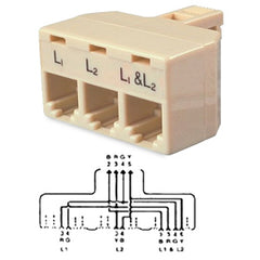 Allen Tel AT173 Bridge Tri-plex Splitter Adapter