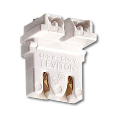 Leviton 13451-20 Medium Base T8 Only Bi-Pin Quick-Connect Fluorescent Lampholder