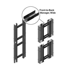 Chatsworth Products 13169-701 Front-To-Back Horizontal Cable Manager - Narrow