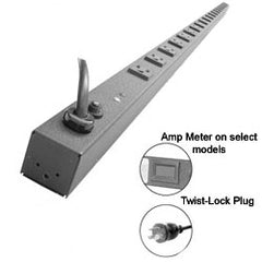 Chatsworth Products 13240 Dual Input 19" Verital Power Strip 125Volt - 20Amp for Rack Systems