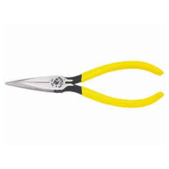 Klein Tools, Inc. D301-6C 6" Standard Long-Nose Pliers with Spring