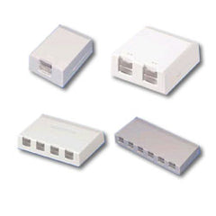 Panduit® CBXS3-A Mini-Com Shuttered Surface Mount Boxes