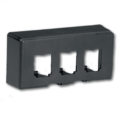Panduit® CFFPE3BL Mini-Com Snap-On Modular Furniture Faceplates