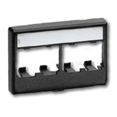 Panduit® CFFPLA4 Mini-Com Snap-On Modular Furniture Faceplates