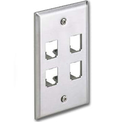 Panduit® CFP4SY Mini-Com Stainless Steel Faceplates