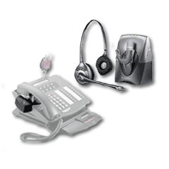 Plantronics 70540-01 CS361N SupraPlus Wireless Binaural Noise-Canceling Headset Bundle