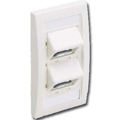 Panduit® CFPSE4 Mini-Com Sloped Executive Series Faceplate Kit