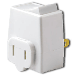 Leviton 1469 13Amp, 125V 2-Pole, 2-Wire Non-Grounding Plug-In Switch Tap