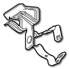 Erico 16M24SM Flange Mount Conduit Clip (1" Conduit) (Box of 100)