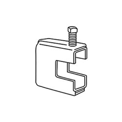 Erico BC130037EG Wide Mouth Beam Clamp, up to 7/8" Flange Size (3/8"-16 rod) (Package of 20)