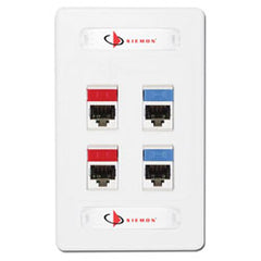 Siemon 10GMX-FPS04-80 10G MAX Faceplate