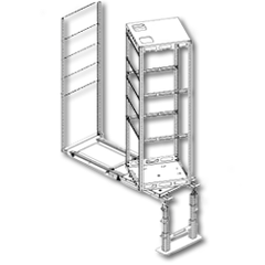 Middle Atlantic WR-RAP-37 Space Rear Access Panel for WR Series Roll Out Rotating System in Steel Host Enclosure