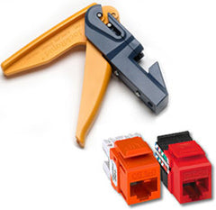 Leviton 5G108-JI5 Gigamax 5e QuickPack Cat with "FREE" Fluke Networks Jack Rapid Punchdown Tool