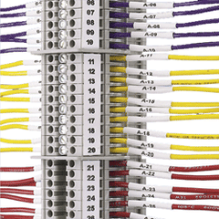 Panduit® T024X000FJC-BK P1 Continuous Terminal Block Label Cassettes
