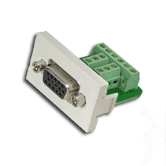 Panduit® CHD15HDSCEIY Mini-Com D-Subminiature Inserts