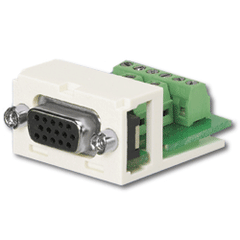 Panduit® CMD15HDWHY Mini-Com 15-Pin High-Density D-Subminiature Coupler Module