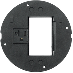 Hubbell S1SP3IM SystemOne Datacom and Power Receptacle 20 Amp, 125 Volt, 3-Unit Recessed