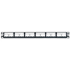 Panduit® CPPL24WBLY Mini-Com Modular Faceplate Patch Panels