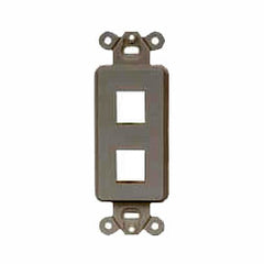 Hubbell ISF2BK 2-Port Outlet Frame Unloaded (Package of 10)