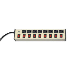 Legrand - Wiremold UL209BC Deluxe Control Plug-In Outlet Center® with Eight Individually Switched Outlets