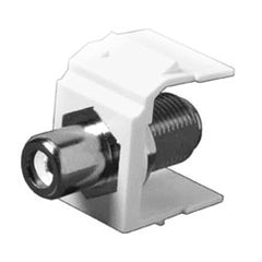 Legrand - On-Q WP3461-WH White RCA to F-Connector