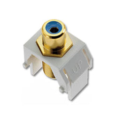 Legrand - On-Q WP3464-WH Blue RCA to F Connector