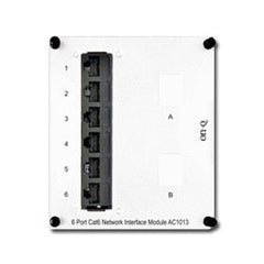 Legrand - On-Q AC1013 6-Port Cat 6 Network Interface Module