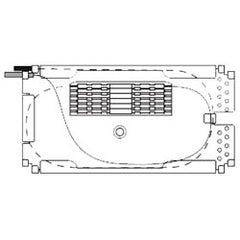Corning M67-110 Splice Tray for Holding 12 Heat-Shrink Splices or 6 Ri