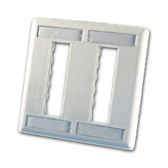 Legrand - Ortronics OR-40300555 TracJack™ Six-Port Dual Gang Plastic Faceplate