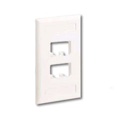 Panduit® CFPL4BLY Mini-Com Classic Series Faceplate with Label and Cover