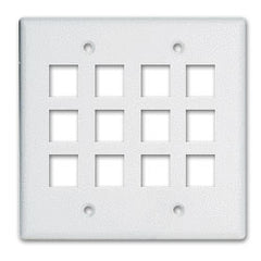 Legrand - On-Q WP3212 2-Gang, 12-Port Wall Plate