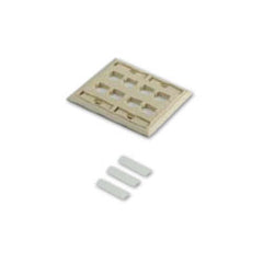 Commscope M28L-003 L Series Double Gang Flush-Mounted Faceplate - 8 Port