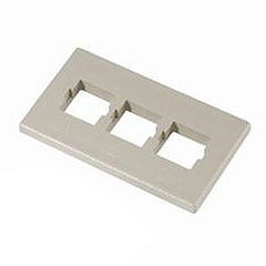 Commscope M13C Modular Furniture Triplex Outlet Faceplate