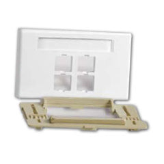 Commscope M4CA-003 M4CA Type (Adjustable) Furniture Faceplate - 4 Port
