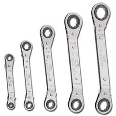 Klein Tools Inc. 68245 5-Piece Fully Reversible Ratcheting Offset Box Wrench Set