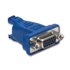 Hubbell 15S6P1 VGA Plug-n-Play, 15-Pin Female to 8-Pin AV Connector - Straight 180 Degrees