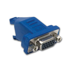 Hubbell 15A6P1 VGA Plug-n-Play, 15-Pin Female to 8-Pin AV Connector - Angled 45 Degrees