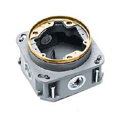 Hubbell B253641 Flush Round Single Service Floor Box