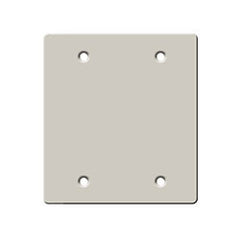 Hubbell KP24 KP Series Two-Gang Blank Wall Plate