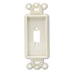 Hubbell ISFB15AL Blank Decorator Outlet Frame - Single Gang (Package of 25)